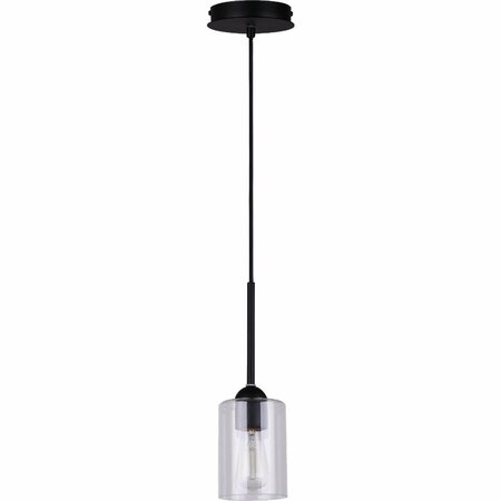 CANARM GS 5 in. Blk Crd Pendant Light IPL370A01BK-B